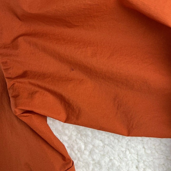 REI Women's Size M Orange Nylon Hooded Windbreaker Lightweight Jacket Shell - Picture 5 of 13